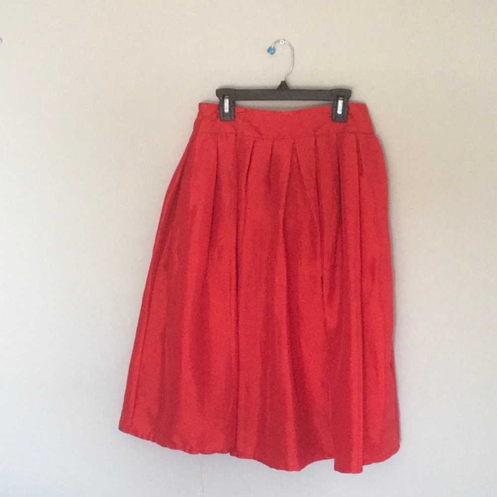 Red hot and royal blue skirts for holiday